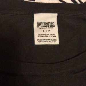 Plain black PINK oversized sweatshirt